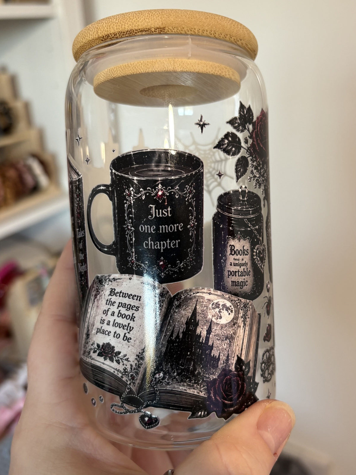 Gothic Bookish Tumbler